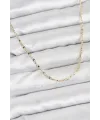 CM 14K Gold Renk Pirinç Gemi Zinciri Model Kadın Kolye