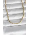CM 14K Gold Renk Yassı Model 60 cm Kadın Kolye
