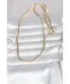 CM 14K Gold Renk Yassı Model 60 cm Kadın Kolye