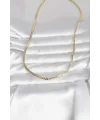 CM 14K Gold Renk Yassı Zincir Model 45 cm Kadın Kolye