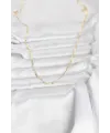 CM 14K Gold Renk Yassı Zincir Model 60 cm Kadın Kolye