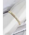 CM Arpa Model Zirkon Taşlı VIP Seri Gold Renk Pirinç Kadın Bileklik