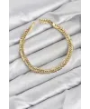 CM Başak Model Gold Renk Pirinç Kadın Bileklik