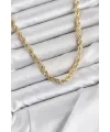 CM Burgu Model Gold Renk Pirinç 60 cm Kadın Kolye