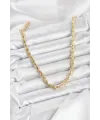 CM Burgu Model Gold Renk Pirinç 60 cm Kadın Kolye