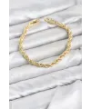 CM Burgu Model Gold Renk Pirinç Kadın Bileklik