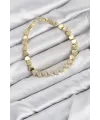 CM Kalp Model Zirkon Taşlı VIP Seri Gold Renk Pirinç Kadın Bileklik