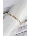 CM Model Zirkon Taşlı VIP Seri Gold Renk Pirinç Kadın Bileklik
