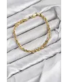 CM Singapur Model Zincir Gold Renk Kadın Bileklik