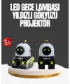 Çocuk Odası İçin Müzikli Ve Işıklı Robot Projektör
