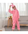 Çocuk Tavşan Kostümü Pembe Renk 6-7 Yaş 120 Cm