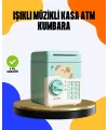 Çocuklar İçin Su Yeşili Atm Kasa Tasarımlı Şifreli Kumbara