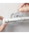 Çok Amaçlı Kıskaçlı Yapışkanlı Kablo ve Mop Tutucu