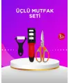 Çok Amaçlı Mutfak Makas Seti – Paslanmaz Çelik Ve Ergonomik Tasarım