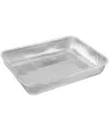 Çok Amaçlı Paslanmaz Çelik Fırın ve Saklama Kabı 25 x 20 x 5 Cm
