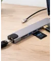 Çok Fonksiyonlu Type C Hub Usb Hdmı Ethernet Kart Okuyucu