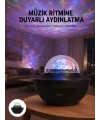 Çok Renkli Projektör Lamba Disko Topu Gece Lambası Kablosuz