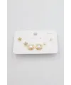 Çoklu Set Küpe - Altın