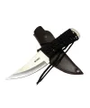 Crkt Scrub Fixed 2712 Wy Kamp / Outdoor Bıçak 22,5cm - İpli Sap, Deri Kılıflı