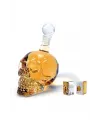 Crystal Head Kuru Kafa Cam Şişe Viski Likör Hediyelik Sürahi (550 ML)