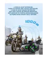 D2-6x 1000m Mesafeli 6 Kanallı İntercom Bluetooth Motosiklet Kask Kulaklığı İntercom Kulaklık