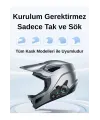 D2-6x 1000m Mesafeli 6 Kanallı İntercom Bluetooth Motosiklet Kask Kulaklığı İntercom Kulaklık