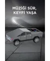 D68 Cyber Model Araba Tasarımlı Bluetooth Hoparlör 15w Güçlü Ses Rgb Led /tws/usb Gri