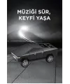 D68 Cyber Model Araba Tasarımlı Bluetooth Hoparlör 15w Güçlü Ses Rgb Led /tws/usb Siyah