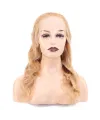 Dalgalı Front Lace Gerçek Tül Peruk - Altın Karamel - 60-65cm