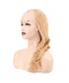 Dalgalı Front Lace Gerçek Tül Peruk - Altın Karamel - 60-65cm
