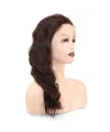 Dalgalı Front Lace Gerçek Tül Peruk - Koyu Kahve - 60-65cm