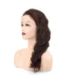 Dalgalı Front Lace Gerçek Tül Peruk - Koyu Kahve - 60-65cm