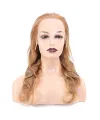 Dalgalı Front Lace Gerçek Tül Peruk - Kumral - 60-65cm