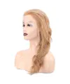 Dalgalı Front Lace Gerçek Tül Peruk - Kumral - 60-65cm