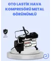 Dc 12v Metal Hava Kompresörü Araç Lastik Şişirme 35l/dk