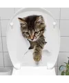 Decohandy Klozet Etiketi Stray Cat