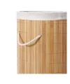 DecoHandy Yuvarlak Bambu Kirli Sepeti