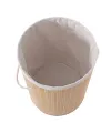 DecoHandy Yuvarlak Bambu Kirli Sepeti