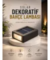 Dekoratif Duvar Lambası Solar Güneş Enerjili Bahçe Aydınlatması