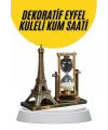 Dekoratif Eyfel Kulesi Ve Kum Saati Vintage Tarzı Masa Süsü Biblo