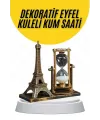 Dekoratif Eyfel Kulesi Ve Kum Saati Vintage Tarzı Masa Süsü Biblo