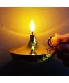Dekoratif Gold Pilli Mum Lamba