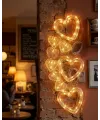 Dekoratif Kalp Led Neon Lamba Romantik Oda Balkon Ve Masa Üstü Işığı