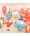 Dekoratif Renkli Kağıt Dilek Feneri Balonu Renkli Uçan Balon
