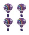 Dekoratif Renkli Kağıt Dilek Feneri Balonu Renkli Uçan Balon