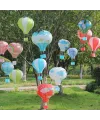 Dekoratif Renkli Kağıt Dilek Feneri Balonu Renkli Uçan Balon