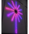 Dekoratif RGB Fireworks LED Duvar Işığı Çok Renkli Telefon Kontrollü LED Aydınlatma