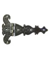 Dekoratif, Sac Tek Kuyruklu Menteşe - 69x102 Mm, Büyük, Antik, 100 Adet