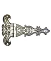 Dekoratif, Sac Tek Kuyruklu Menteşe - 69x102 mm, Büyük, Nikel, 100 Adet