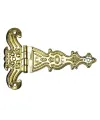 Dekoratif, Sac Tek Kuyruklu Menteşe - 69x102 Mm, Büyük, Sarı, 100 Adet